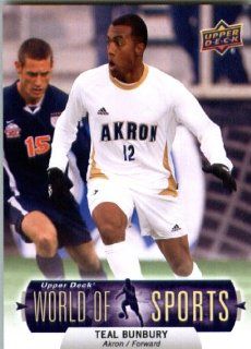2011 Upper Deck World of Sports Soccer Card #242 Teal Bunbury Akron Zips   Encased Trading Card at 's Sports Collectibles Store