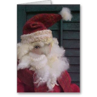 Thoughtful Santa Doll Card