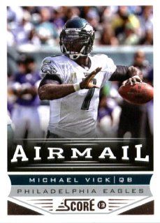 2013 Score NFL Football Trading Card # 244 Michael Vick Air Mail Philadelphia Eagles Sports Collectibles