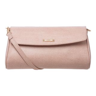 Fendi 'Crayons' Small Powder Pink Leather Crossbody Bag Fendi Designer Handbags