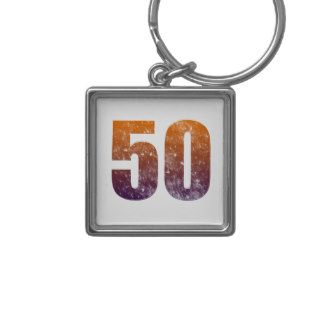 Cool 50th Birthday Gift Key Chain