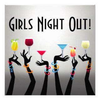 Girls Night Out Cocktail Party Invitation