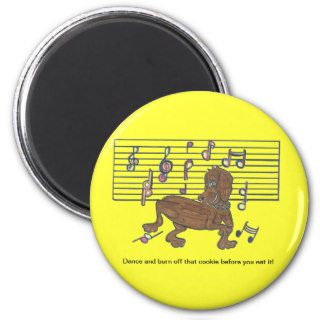 Dorothy the Dachhund dances and burns the calories Magnet