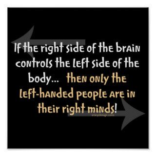 Left handed people Poster