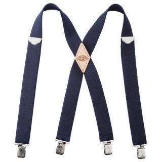 Dickies Mens J Clip Suspenders   Navy