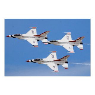 Thunderbirds U.S. Air Force Demonstration Squad Poster