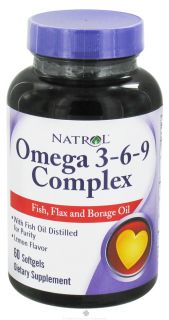 Natrol   Omega 3 6 9 Complex   60 Softgels