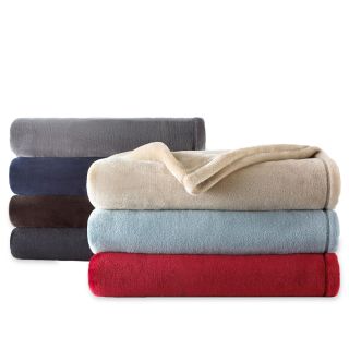 JCP Home Collection  Home Velvet Plush Solid Throw, Stonehenge