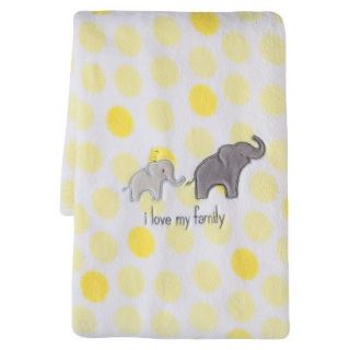 Just One You Made by Carters Print Blanket with Elephants Applique