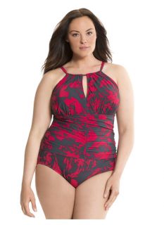 Lane Bryant Plus Size Pop Princess maillot by Miraclesuit     Womens Size 18,