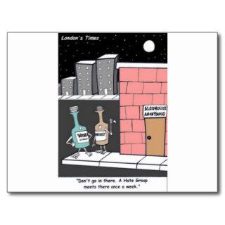 Alcohol Hate Group Funny Tees Mugs Cards Gifts Etc Postcard