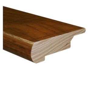 Millstead Hickory Dusk 0.81 Thick x 3 in. Wide x 78 in. Length Hardwood Lipover Stair Nose Molding LM5931