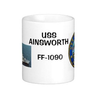 USS AINSWORTH  FF 1090 COFFEE MUGS
