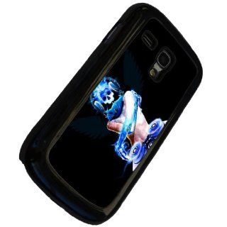 Black Frame Raving DJ Skull Design Samsung Galaxy S3 mini i8190 Case/Back cover Metal and Hard Plastic case Cell Phones & Accessories