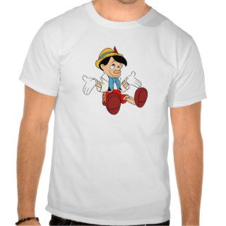 Pinocchio Shrugging His Shoulders Disney Tees