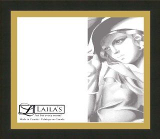 Laila's 8 by 10 Inch 251 Black Gold Photo Frame   Luxury Frames