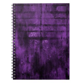 Lined Purple Grunge Metal Effect Journal
