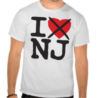 I Hate NJ   New Jersey Tshirt