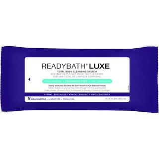 Medline ReadyBath LUXE Total Body Cleansing Heavyweight Washcloths, Fragrance Free (Case of 24) Medline Towels & Washcloths