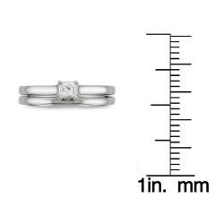 14k Gold 1/4ct TDW Diamond Solitaire Bridal Ring Set (I J, I1 I2) Bridal Sets