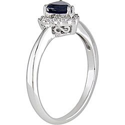 Miadora 10k Gold Sapphire and Diamond Heart Ring Miadora Gemstone Rings