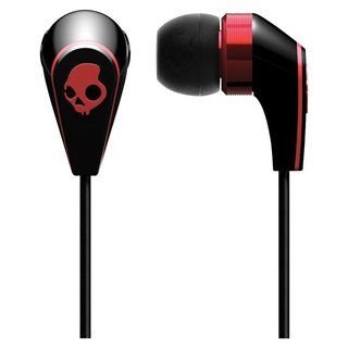 Skullcandy 50/50 Black/Red Earbud Headphones Skullcandy Headphones