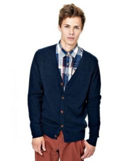 Selected Men's Knit Cardigan XLarge Navy at  Mens Clothing store Cardigan Sweaters