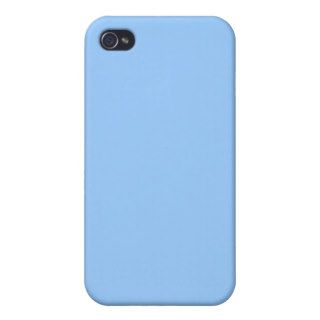 Baby Blue Solid Color Covers For iPhone 4