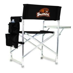Picnic Time Oregon State University Black Sports Chair with Embroidered Logo 809 00 179 482