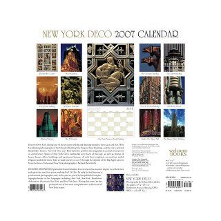 New York Deco 2007 Calendar Berenholtz Richard 9781599620077 Books