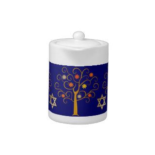 Jewish New Year. Rosh Hashanah Gift Teapot