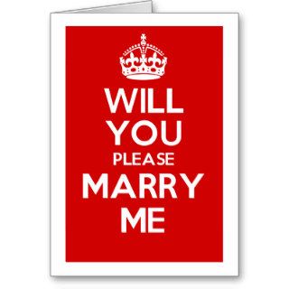 Will You Please Marry Me (Red) Cards