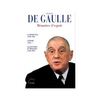 Memoires d'Espoir 2 Vols. Charles De Gaulle, Charles De Gaulle 9780318520537 Books