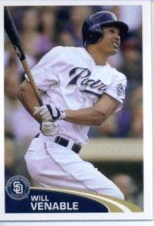 2012 Topps Baseball MLB Sticker #288 Will Venable Sports Collectibles