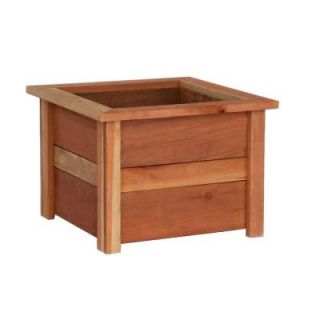 Hollis Wood Products 22 in. x 22 in. Redwood Planter 12028