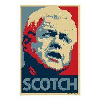 Ted Kennedy   Scotch OHP Poster