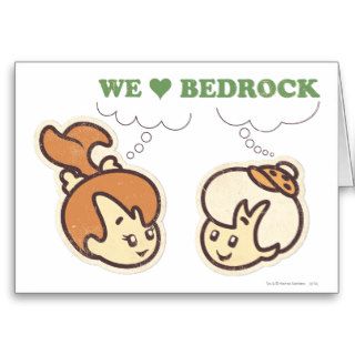 Pebbles and Bam Bam Love Bedrock Cards