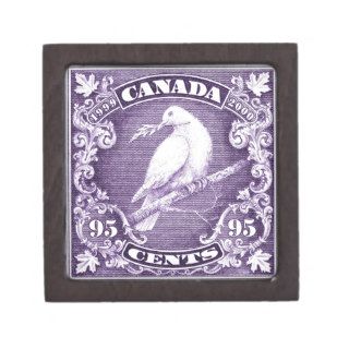 2000 Canada Peace and Love Dove Postage Stamp Premium Gift Boxes