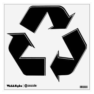 Make Your Own Custom Recycle Symbol Wall Decal