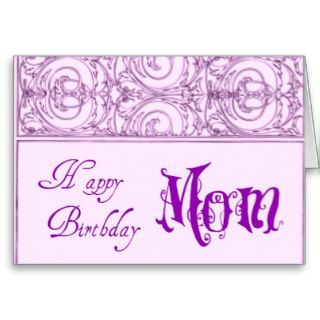 Happy Birthday Mom Greeting Cards