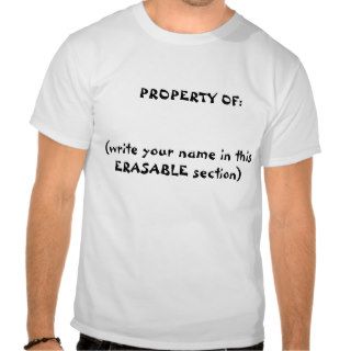 erasable property of t shirt