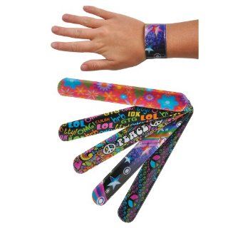 Designer Slap Bracelets (1 dz) Toys & Games
