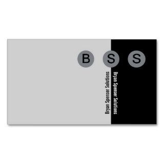 Simple Design Professional Insurance Monogram Card Business Card
