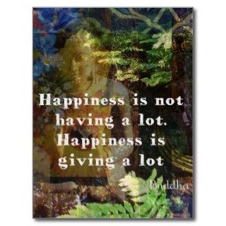 BUDDHA quote about happiness Post Cards