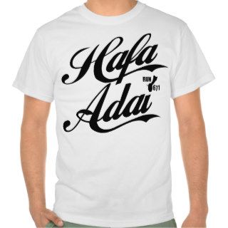 GUAM RUN 671 Hafa Adai   Black Font Shirts