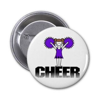Purple  Cheerleading T shirts and Gifts Pins