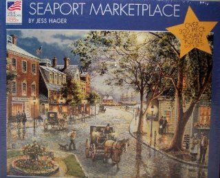 Great American Puzzle Factory; Seaport Marketplace Over 300 Piece Jigsaw Puzzle Toys & Games