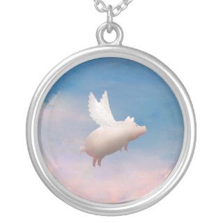 flying pig necklace