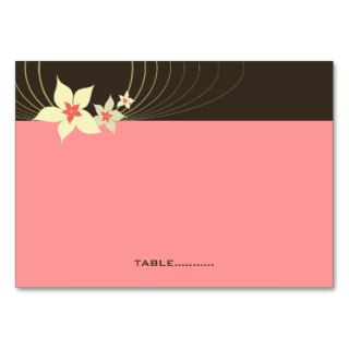 Ikebana Frangipani Pink Tropical Flower Wedding Business Card