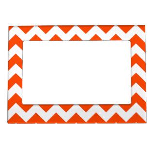 Orange Red Zigzag Magnetic Frame